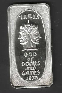 JANUS BARRA DE ARTE DE PLATA .999 - Imagen 1 de 2