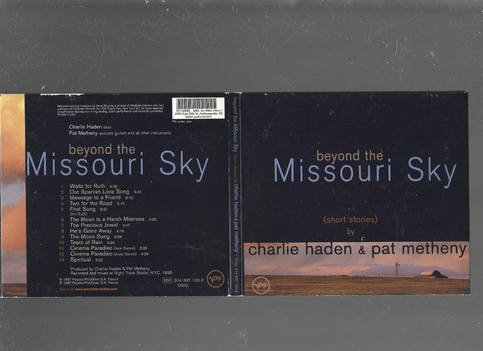 Beyond The Missouri Sky (Short Stories) - Music CD - Pat Metheny, Charlie Haden - Image 1 of 1