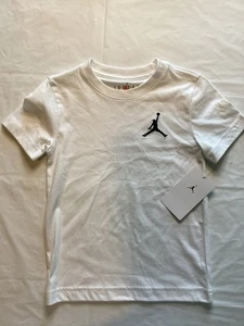 Jordan Boys White Shirt Size 4 - Picture 1 of 4