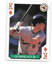 1991 U.S. Playing Card Cal Ripken Jr. King of Diamonds Orioles