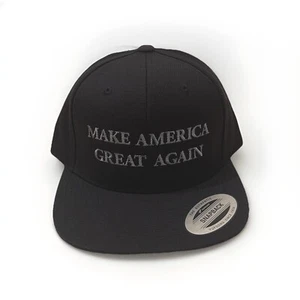 Cappello berretto Make America Great Again Donald Trump classico snapback nero e grigio scuro - Foto 1 di 4