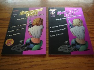 DANGER GIRL DANGEROUS COLLECTION Dynamic Forces GOLD FOIL COA  & Regular 2books - Picture 1 of 10