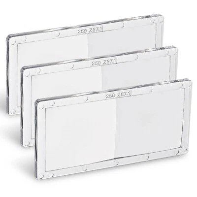 TRQWH 3/Pack Welding Helmet Magnifier Lens 2.5 Diopter Cheater Set