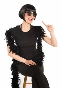 Black Wig Bob Wig Short Black Bob Halloween Costume Accessory Adult - Picture 1 of 1