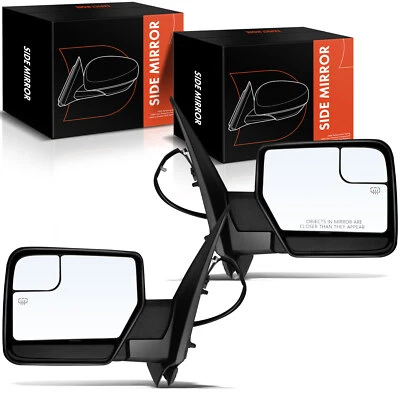 2x Espejo retrovisor eléctrico negro con luz térmica y charco para Ford Expedition 2007-2017 Foto 1 de 4