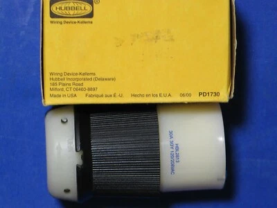 HUBBELL  HBL2813  TWIST-LOCK  INSULGRIP  RECEPTACLE  4 POLE  5 WIRE 30A 120/208V - Image 1 of 2