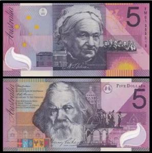 2001 Australia 5 Dollars P-56 Banknotes UNC NEW - Picture 1 of 2