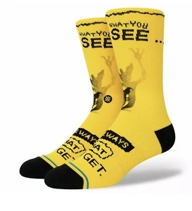 Stance Gremlins What You Get Casual Crew Height Socks Men's Size Large 9-13 NWT - Picture 1 of 5