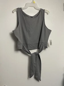 Womens Sexy Sleeveless Halter Round Neck Casual Crop Tops - Picture 1 of 3