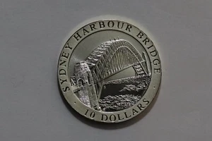 🧭 🇦🇺 Australia: 1997 $10 Sydney Harbour Bridge PLATA B66 #K1443 - Imagen 1 de 2