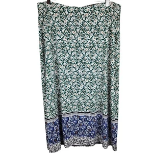 Maxi gonna J Jill pull on XL floreale matita A-Line elasticizzata boho cottage bloomcore - Foto 1 di 8