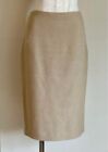 RALPH LAUREN Skirt beige wool cashmere Size 6 Made in Dominican Republic