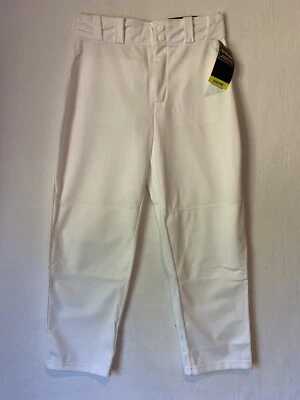 Pantalón de béisbol Wilson Youth de poliéster calce relajado grande blanco con tubo negro Foto 1 de 4