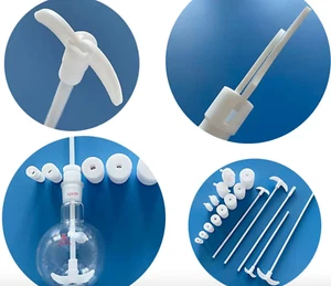Raspador PTFE Telfon varilla agitadora superior agitador eje mezclador paleta ptfe adaptado - Imagen 1 de 26