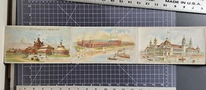 Chicago World's Fair Buildings Illustrated Lithograph Booklet 8 Pictures - Picture 1 of 10