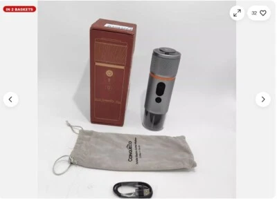 CONQUECO Tragbarer Espressokocher 12V Auto Kaffeemaschine Batteriebetrieben, Camping - Bild 1 von 3
