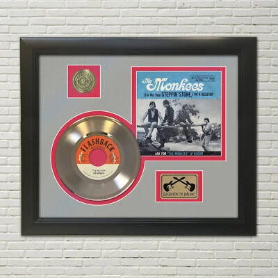 Monkees Im A Believer Framed Picture Sleeve Gold 45 Record Display M4 - Image 1 of 4