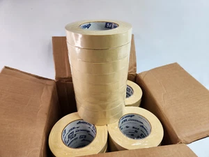 36 Pack 60 Yard Tan Masking Tape IPG American Automotive Marine Paint .94" Width - Picture 1 of 9