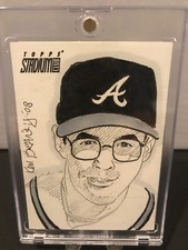 GREG MADDUX 2008 TOPPS STADIUM CLUB ORIGINAL SKETCH CARD 1/1 (BRAVES)