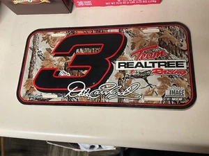 Plastic License Plate Tag Dale Earnhardt Team Realtree Racing NASCAR - Picture 1 of 1