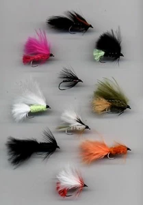 BARBLESS Forellenfliegen: BARBLESS Mini Köder x 10 alle Größe 8 (Code 350) - Bild 1 von 3
