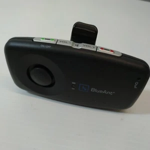 Haut-parleur mains libres Bluetooth bleu Ant S1 + support pare-soleil, câble USB inclus - Photo 1 sur 3