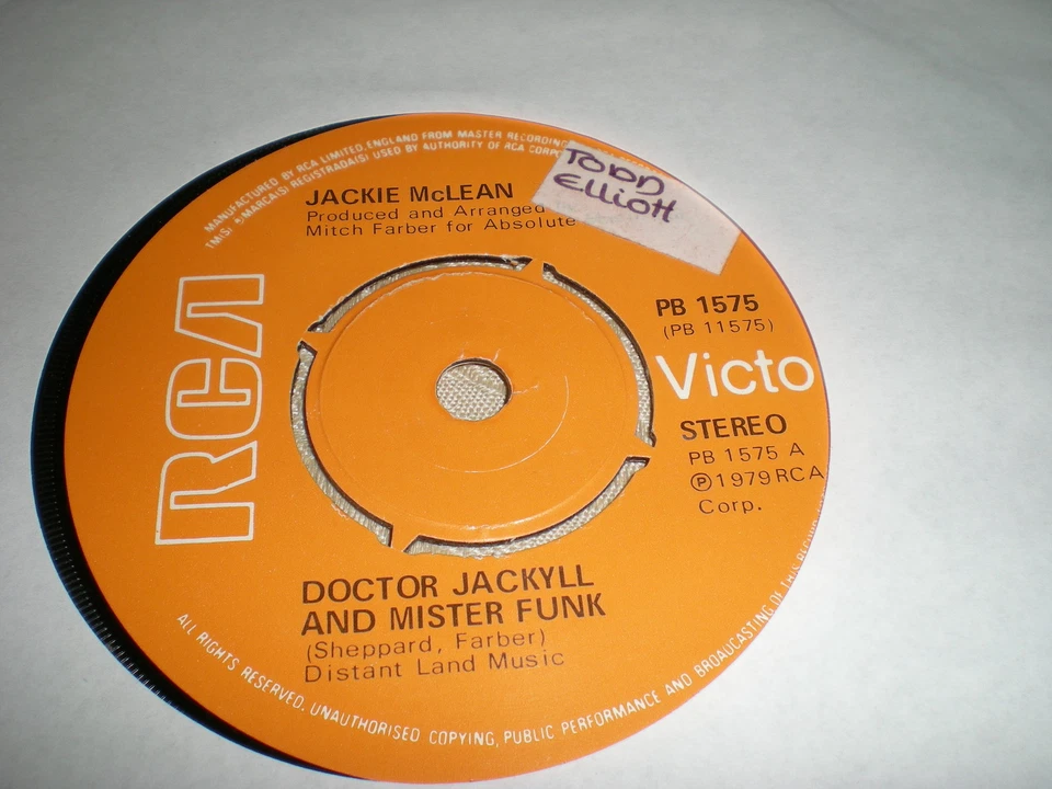 JACKIE MCLEAN - DOCTOR JACKYLL & MISTER FUNK / ON THE SLICK SIDE Foto 1 de 1
