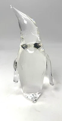 Vintage Steuben Penguin  Crystal Glass Figurine Signed - Image 1 of 4