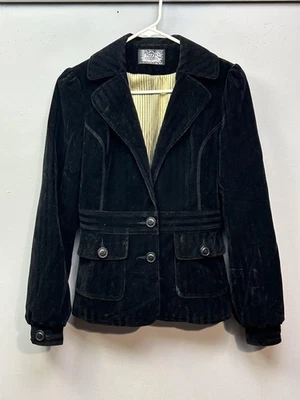 Chaqueta Buffalo David Bitton Mujer Pequeña Pana Botón Blazer Laurel Ajustada Foto 1 de 4