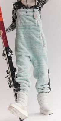 Pantalones de esquí Free People Movement Hit The Slopes Salopette Sherpa verde menta XS Foto 1 de 4