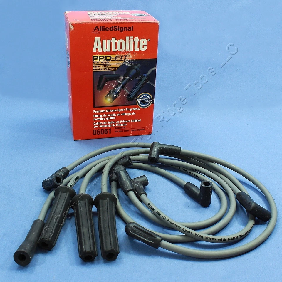 Cables de encendido de bujía Autolite 86061 para Pontiac Sunbird 1986 1,8 L 5 cables Foto 1 de 4