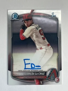 2025 Bowman Chrome Elian De La Cruz Auto 1st Bowman Diamondbacks (DW) - Bild 1 von 4