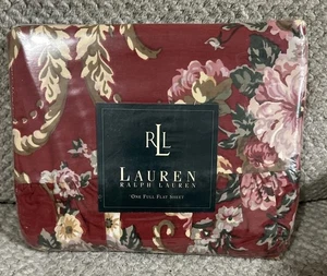 Vintage Ralph Lauren Marseilles Floral FULL Flat Sheet New - Picture 1 of 5