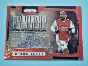 2024/25 Panini Prizm Soccer Laexandre Lacazette PENMANSHIP Auto Red Star Prizm - Picture 1 of 2