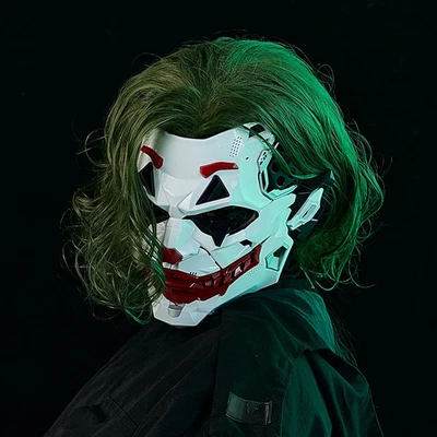 Joker Masks Cyberpunk Masks Clown Braids 2D Cosplay Resin Custom Products Hallow - Image 1 of 4