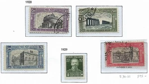 1928-29 Italy - Sc# B30-B34 - Used - B32 (No Gum & No Cancel) -Solid - Cat $650! - Picture 1 of 1