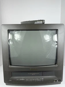 Sharp Corporation 13VT-K100 Vintage TV/VCR Combo With Remote. TESTED/WORKS 10/10 - Picture 1 of 5