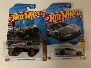 2024 Hot Wheels Zamac ‘90 Acura NSX Mercedes-Benz Unimog 1300L Lot Of 2 - Picture 1 of 2