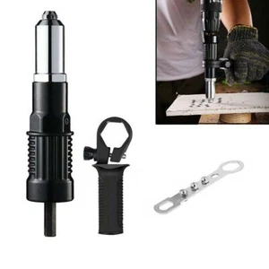 Profi Elektrische Nietmutterpistole Adapter Einsatz Akkuschrauber Werkzeug Kit - Bild 1 von 12