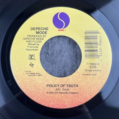 DEPECHE MODE Policy Of Truth / Kaleid 45 Sire 7-19842 NEW UNPLAYED - Image 1 of 4