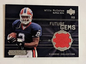 2004 UD Diamond Collection AllStar Lineup Future Gem FG-WM Willis McGahee JERSEY - Picture 1 of 2