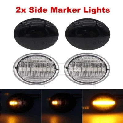 2pcs LED Indicator Side Fender Repeater Signal Light For Fiat Abarth Ford Lancia - Изображение 1 из 4