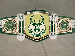Milwaukee Bucks NBA Championship Belts Basketball Adult Size Belt 2mm brass - Picture 1 of 1