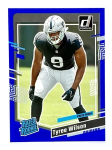 2023 Donruss Press Proof Blue #363 Tyree Wilson RC Las Vegas Raiders - Picture 1 of 2