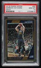 2016-17 Panini NBA Hoops Gold /10 Gordon Hayward #55 PSA 10 GEM MT