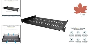 Heavy-Duty Universal Vented Cooling Server Rack Shelf - Improve Airflow - 1U - Picture 1 of 11