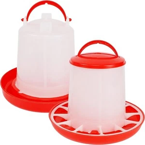 winemana Chick Feeder 1 Lb and Waterer 1.5 L Kit, 7" x 7" - Picture 1 of 2
