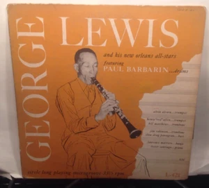 GEORGE LEWIS -and his All Stars ~ CIRCLE 10" 21 {dg orig} w/Paul Barbarin - RARE - Imagen 1 de 3