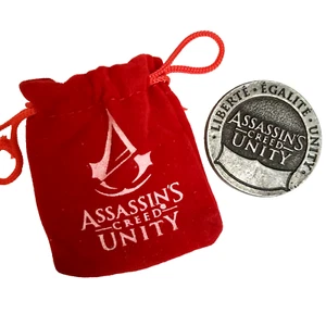 Assassin's Creed Unity Coin with Red Velvet Pouch Loot Crate 2014 Exclusive - Picture 1 of 6