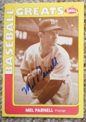 Mel Parnell signed Swell BBG - Red Sox - Image 1 of 2